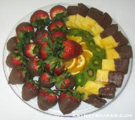 Chocolate Dipped Strawberries & Pineapple